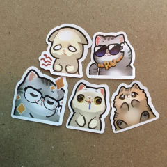STICKERS EMOCAT/GATO (SERIE M) C/U
