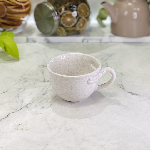TAZA FRANCESA BLANCO PIEDRA 340 ML