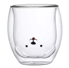 VASO DOBLE VIDRIO ANIMADO 250 ML - MR & MRS TEACUP