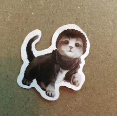 STICKERS LOVE CAT/GATO (SERIE C ) C/U - MR & MRS TEACUP