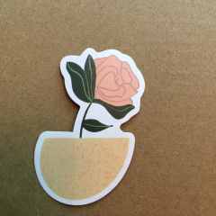 Imagen de STICKERS AUTOADHESIVO FLOWER 1UN