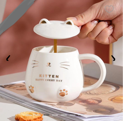 TAZA DE CERÁMICA CAT KAWAI 400 ML en internet