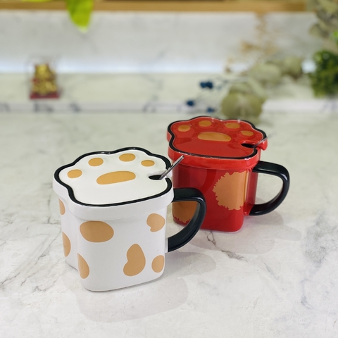 TAZA DE CERÁMICA LOVELY CAT 350 ML - comprar online