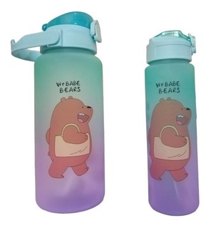 BOTELLA DE AGUA MOTIVACONAL DE LOS OSOS ESCANDALOSOS 2LT*