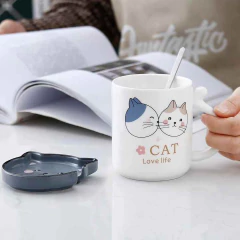 TAZA CERÁMICA CAT LIFE 350 ML - MR & MRS TEACUP