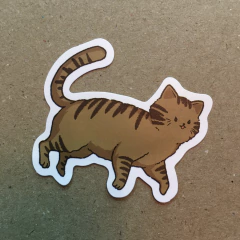 STIKERS GATOS/CAT CUTE (SERIE F) C/U - MR & MRS TEACUP