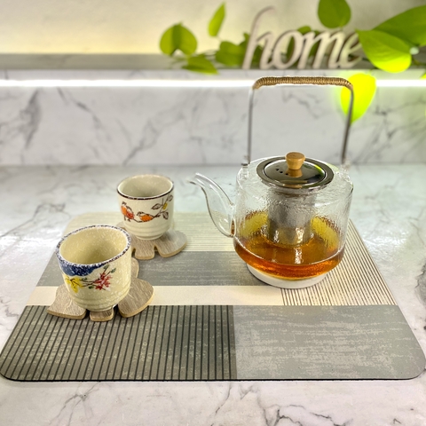 SET GARDEN TETERA Y VASOS
