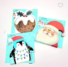 SERVILLETAS DE PAPA NOEL NAVIDEÑO