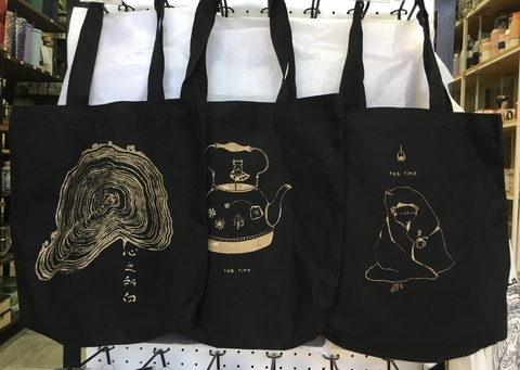BOLSA DE TELA TOTE BAG REUTILIZABLE BLACK