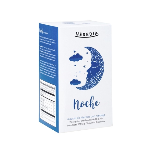 TÉ EN SAQUITOS HEREDIA NOCHE 25 SAQ x 1.5 GR