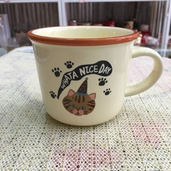 TAZA DE CERÁMICA CAT PAW 400 ML - comprar online