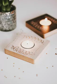 PORTA VELAS DE MELAMINA - tienda online