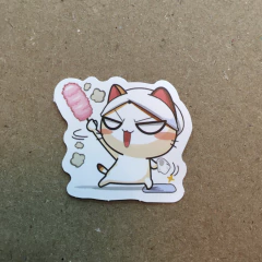 STICKERS LOVE CAT/GATO KAWAI (SERIE D ) C/U - tienda online