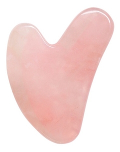 GUA SHA MASAJEADOR DE CUARZO ROSA PURA - comprar online