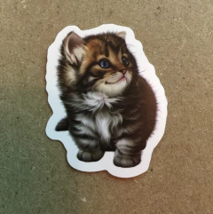 STICKERS LOVE CAT/GATO (SERIE A ) C/U - MR & MRS TEACUP