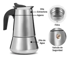 CAFETERA ESTILO ITALIANO ESPRESSO 6 POCILLOS en internet