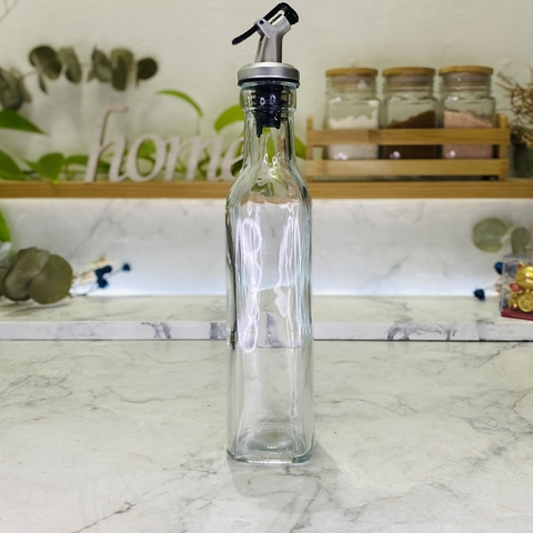 BOTELLA DE VIDRIO IDEAL PARA ACEITE/VINAGRE 260 ML