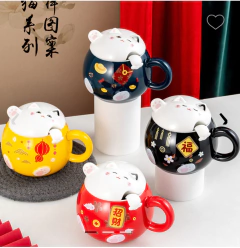 TAZA CERÁMICA NEKO 460 ML