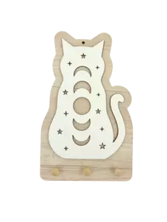 PORTA LLAVES MELAMINA DISEÑO GATO