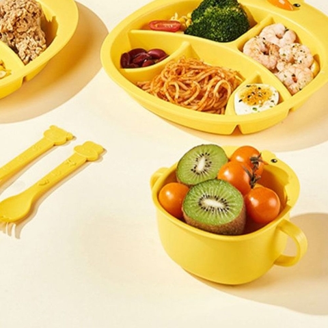 BOWL INFANTIL PARA COMIDA PATITO CON ASA