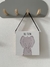 Quadro com alça de couro elefante