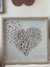 Quadro coração borboletas 3D