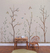 papel de parede jardim giz (cores variadas)