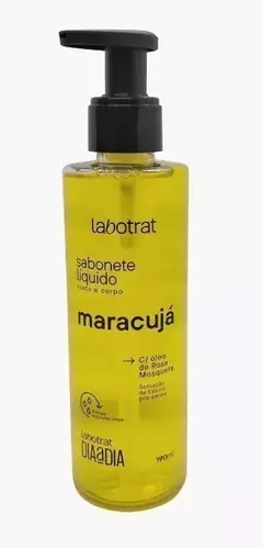 Sabonete Líquido Rosto e Corpo Maracujá Labotrat Dia a Dia- 190ml - comprar online