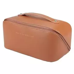 Necessaire para maquiagem e skincare - Cor marrom