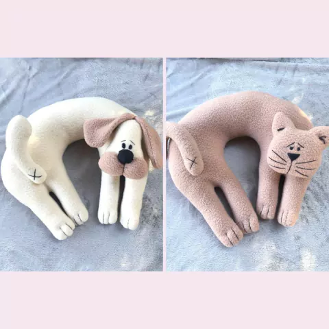 COMBO 2 PROJETOS DIGITAIS - ALMOFADAS DE PESCOÇO