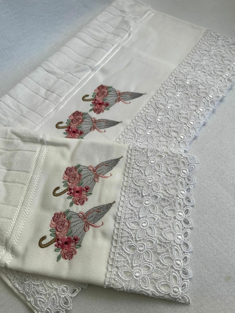 Conjunto de Toalhas - Rosto e Lavabo (branca)