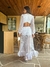 Vestido Franjas Branco Meyer - Aura Fashion Store