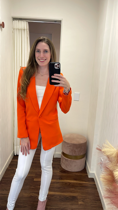 Blazer Cecília Laranja