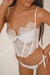 Corselet Margaridas - Branco - loja online