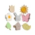 Kit 8 Ganchos Parede Jardim Encantado Borboleta Flor Pássaro Sol - comprar online