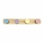 Cabideiro Clean Pinus Natural Bolinhas Coloridas - comprar online
