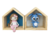 Kit 2 Nichos Casinha Pinus