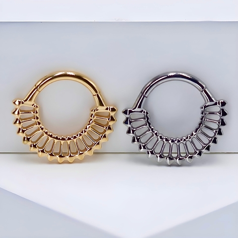 ARGOLA TITÂNIO CLICKER PRETORIA