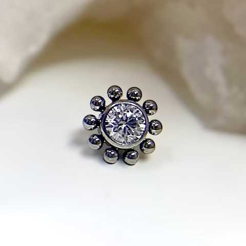 LABRET TITÂNIO QUETTA ORNAMENTAL ZIRCÔNIA - comprar online