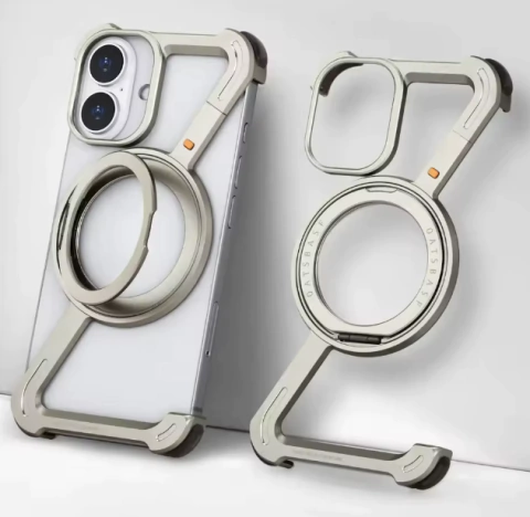 Oatsbasf Funda de teléfono de metal Z para iPhone16 - Titanium - comprar en línea