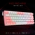 Teclado Gamer Inalambrico Mecanico 60% REDRAGON FIZZ PRO K616 / Redragon Switch / RGB / Blanco con Rosa / Español - Tecnófilos