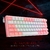 Imagen de Teclado Gamer Inalambrico Mecanico 60% REDRAGON FIZZ PRO K616 / Redragon Switch / RGB / Blanco con Rosa / Español