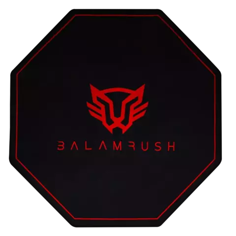 Tapete Gamer Balam Rush ULTIMATE, 12 x 12cm, Grosor 5mm, Negro/Rojo