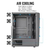 Gabinete AeroCool Blade G V1 con Ventana RGB, Midi-Tower, ATX/Micro ATX/Mini-ITX, USB 2.0/3.0, sin Fuente, Negro - Tecnófilos