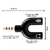 BRobotix Adaptador de Audio 3.5mm Macho - 2x 3.5mm Hembra, Negro en internet