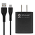 BRobotix Kit Cargador de Pared de Carga Rapida 6001561, 5V, 1x USB-A 3.0, Negro ? incluye Cable USB A - USB C
