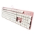 Teclado Gamer Game Factor KBG400-PK, Teclado Mecánico, Switch KRED Red, Alámbrico, Rosa, (Español) en internet