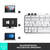 Teclado Logitech MX Keys Mini, Inalámbrico, RF Wireless/Bluetooth, Blanco (Español) - tienda en línea
