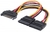 Manhattan Cable SATA Hembra - 2x SATA Macho, 15cm