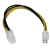 StarTech.com Cable de Poder ATX Macho - Hembra (4-pin), 20cm
